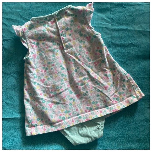 Carters floral bodysuit dress Sz 6/9 months - Picture 3 of 5
